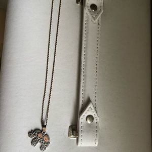 Alex and Ani elephant necklace